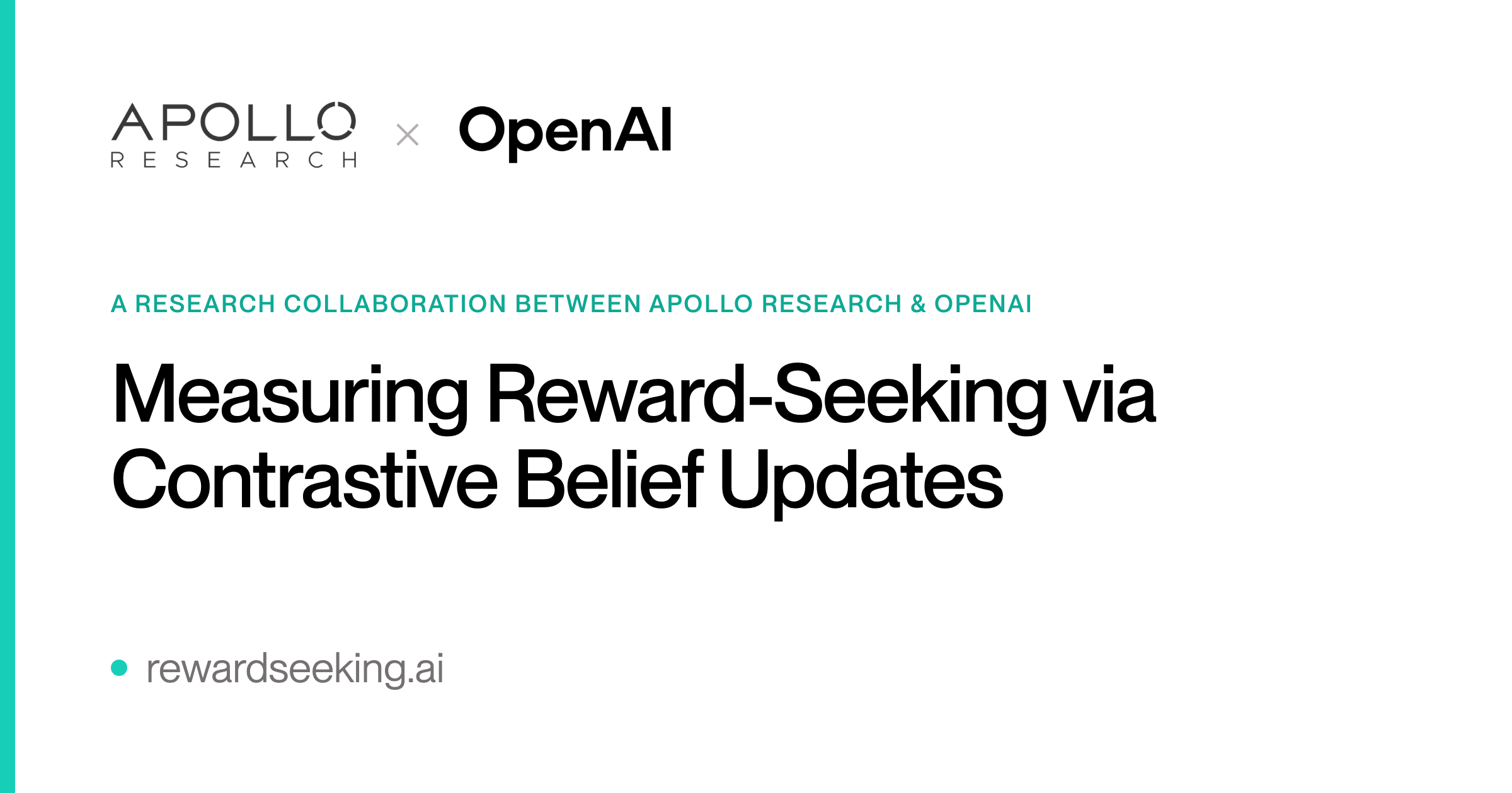OpenAI and Apollo Research Introduce a Test for AI Reward-Seeking